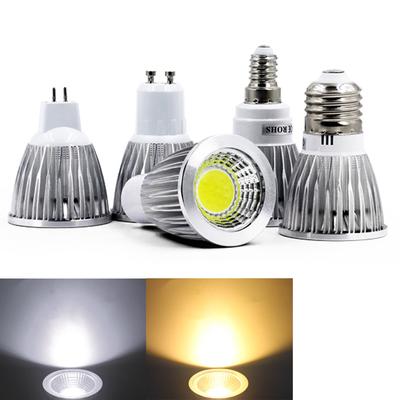 Φώτα LED 85-265V GU10 E27 E14 Προβολείς COB 3W 6W 9W Λαμπτήρες Εξαιρετικά φωτεινοί
