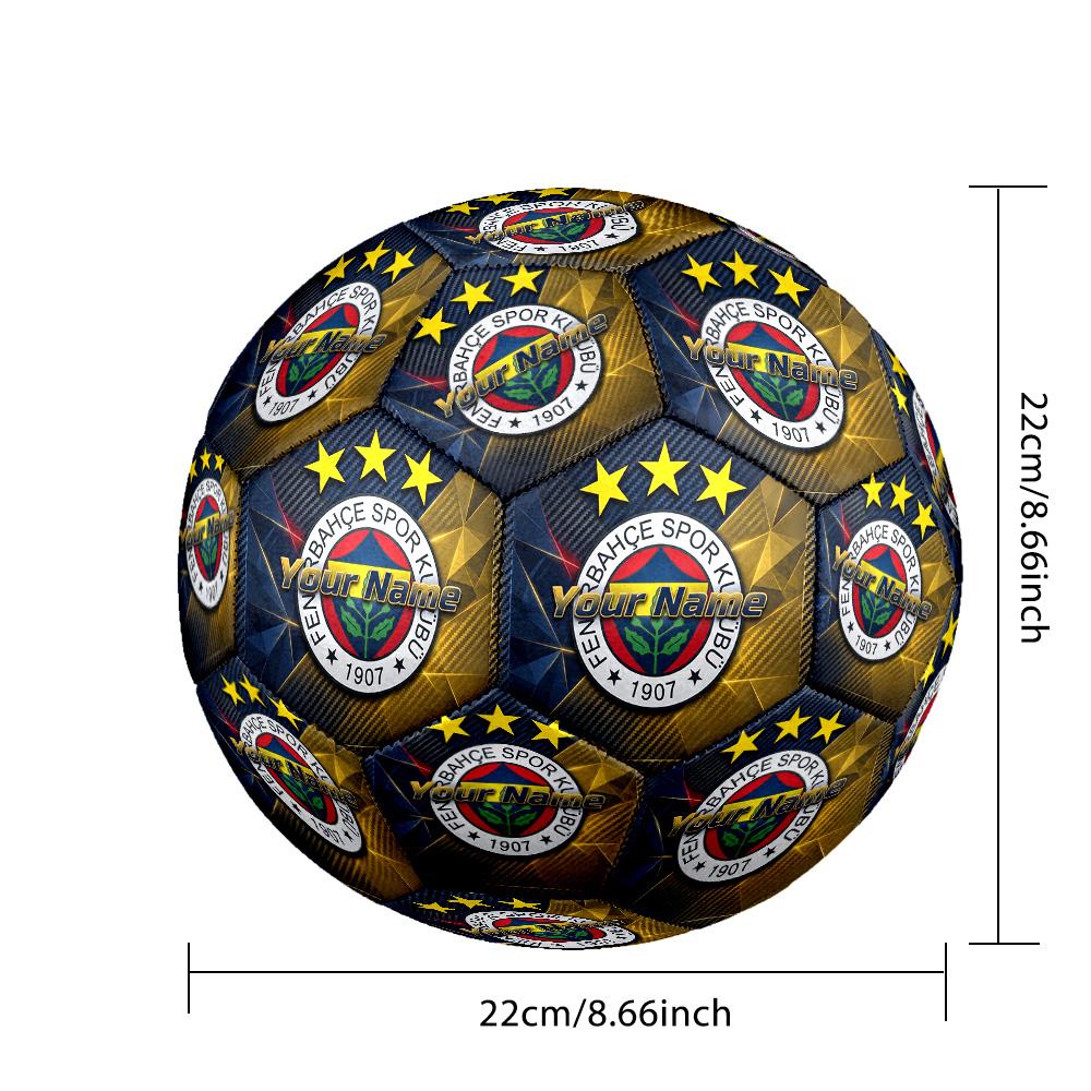 Size 5 Football Custom Name Text, Outdoor Training Soccer BallFenerbahçe FC