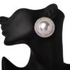 Korean High-end Earrings, Korean Luxury Flash Diamond Temperament Earrings, French Niche Exaggerated Pearl Large Stud Earrings