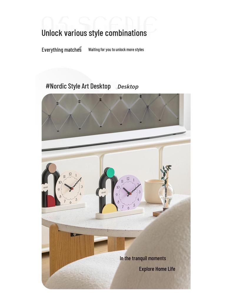 Wozoom House Creative Deco Table Ornament - Living Room & Entryway Clock