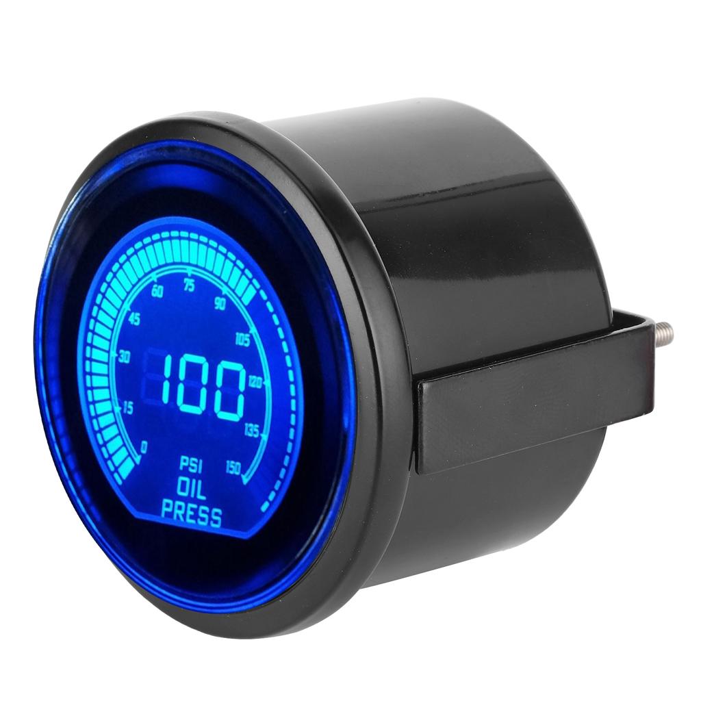 Universal Oil Pressure Gauge for EVO Series 12V 52mm 0‑150psi Dual Color Auto Instrument W Sensor