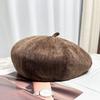 Spring And Autumn Korean Retro Solid Color Beret Women Travel Check-In Po Commuter Warm Fashion All-Match Painter Newsboy Cap