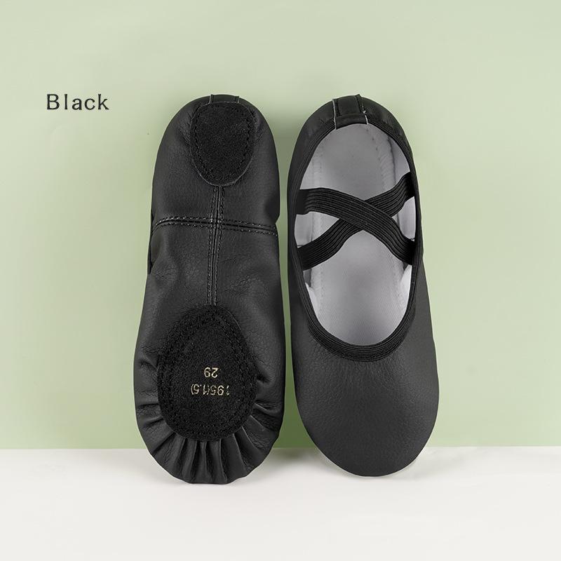 

PU Ballet Shoes Dancing Slippers Gymnastics Shoes Jazz Latin Dance Shoes for Girls Boy Soft Sheepskin Lace Up Ballet Shoes 40 чорний