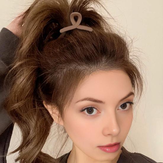 Yousheng 1/2 Stück Haarklammer Kunststoff Haarspangen mit rutschfestem sicherem Halt Mattierte Farbe Ineinandergreifende Zähne Haarklammer Haaraccessoires