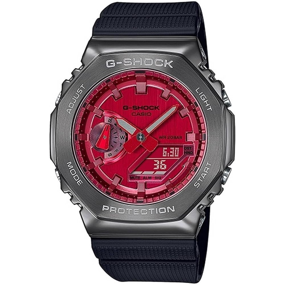 

Casio G-Shock GM-2100B-4A Analog-Digital Men s Watch Red Resin Band