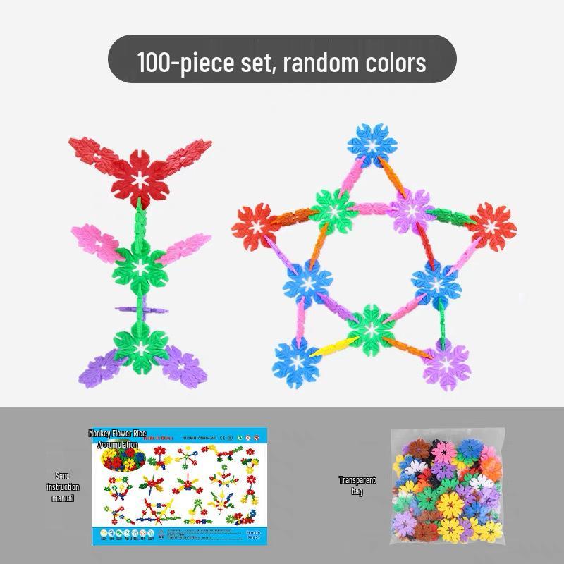 Customized Leaf Snowflake Interlocking Toys for Children s DIY Educational Assembly, Ages 3-6, Kindergarten Enlightenment.