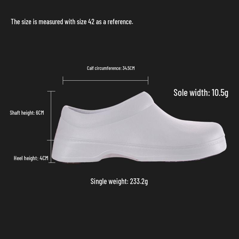Scarpe da Chef Impermeabili Antiscivolo: Leggero, Resistente all'Olio, Suola Spessa
