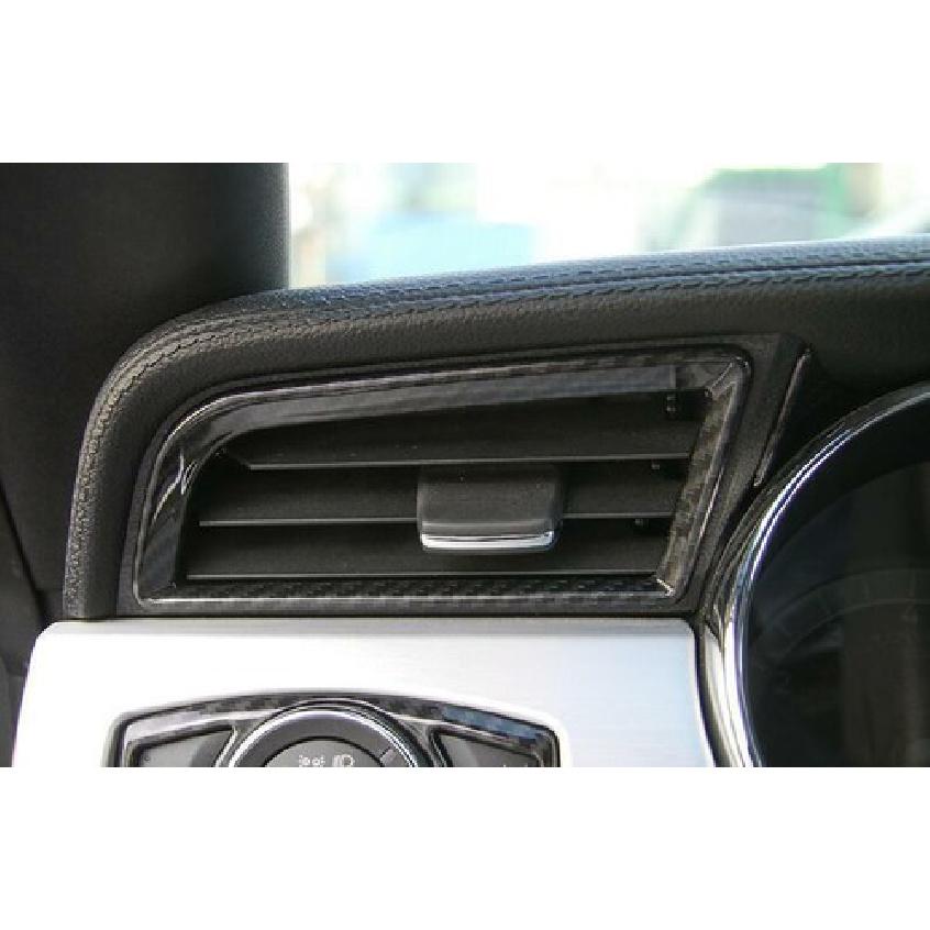 For Ford Mustang 2015- Carbon Fiber Left And Right Air Outlet Vent Trim 2PCS