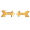 Les Trésors De Lily [P2370] - Gold Plated 'Arrows' Earrings
