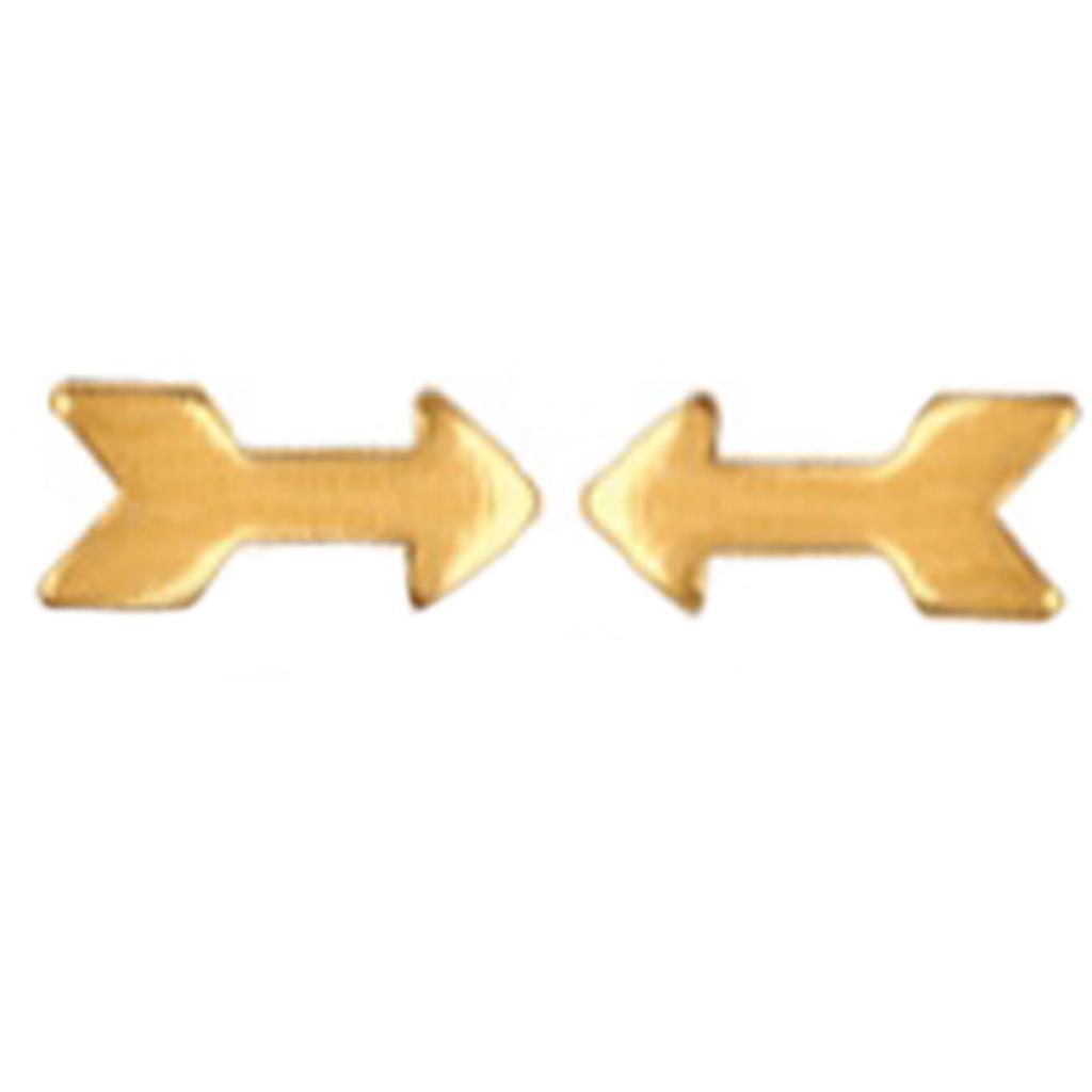 Les Trésors De Lily [P2370] - Gold Plated 'Arrows' Earrings