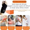 Cordless Wrist Massager USB Rechargeable Wrist Brace Wrap with Massage for Wrist Carpal Tunnel Fatigue Relief for Home Office