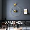 Spain Large Wall Clock Modern Silent Watches LED Light Creative Houde Led Gold Clocks Home Decor Living Room Decoration LQU2C7V3