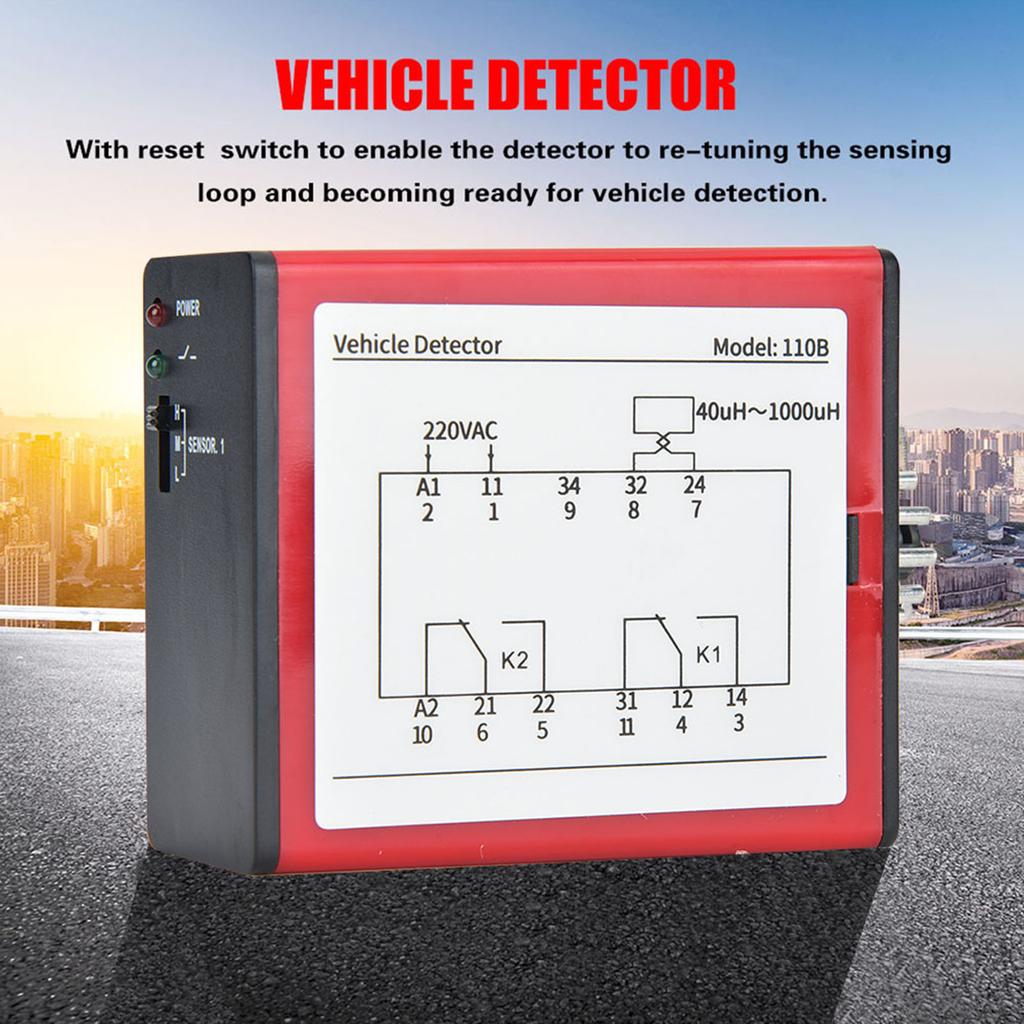 Single Channel Inductive Loop Vehicle Detector for Parking Lot Access Control