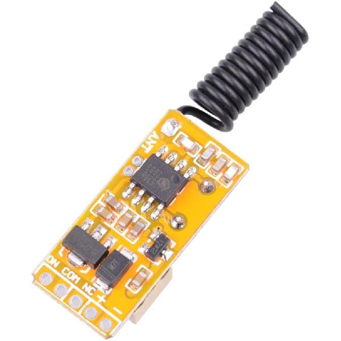3.7V - 12V 5V Mini Size Relay Remote Control Switch, 433Mhz Wireless RF Momen