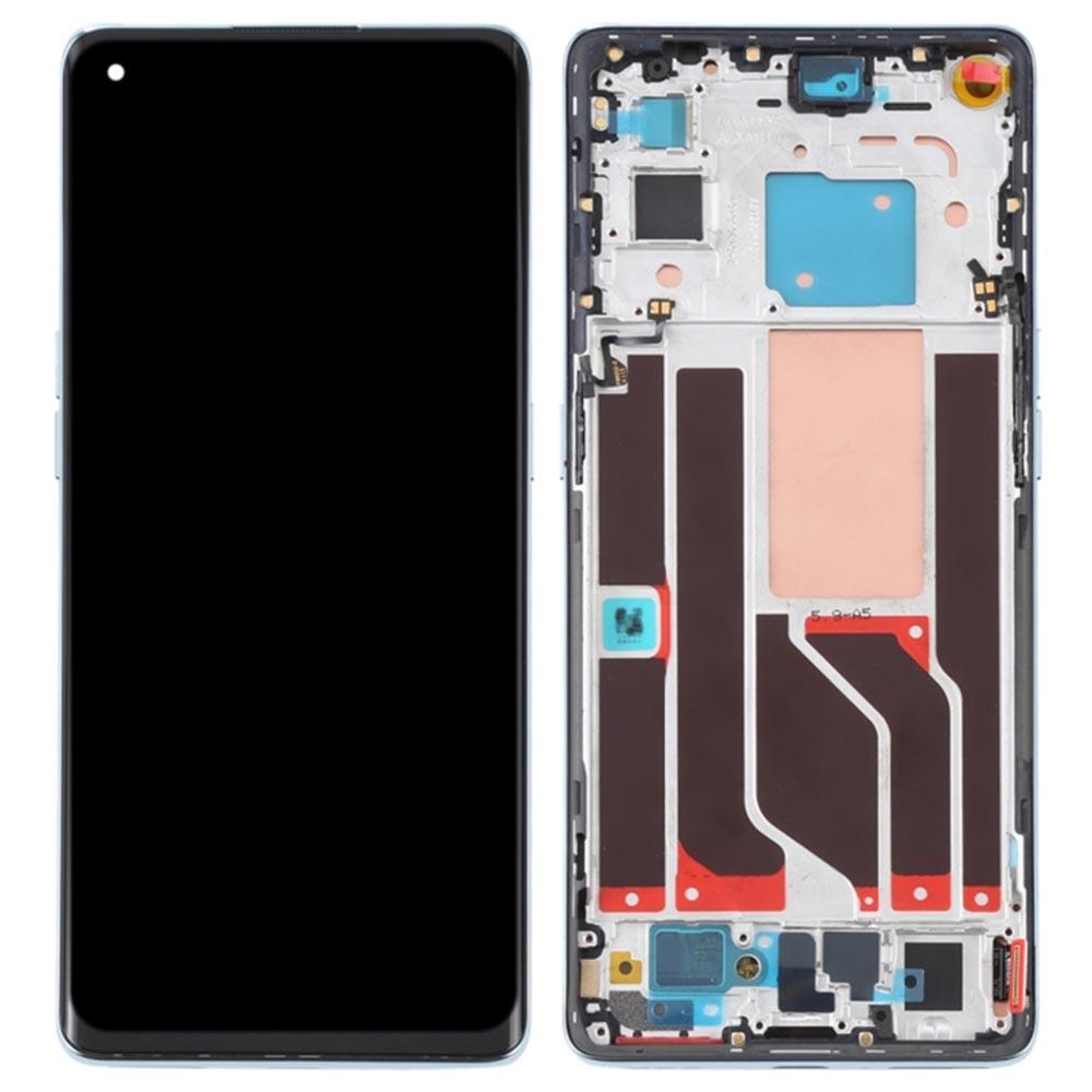 

For Oppo Reno6 Pro 5G OEM Grade S AMOLED Screen and Digitizer Assembly+Frame Part (without Logo) Blue