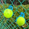 Adjustable Tennis Ball Holder And Fence With Stable Base And Easy Storage Pickleballs Ball Holder Net Clamps Accessory