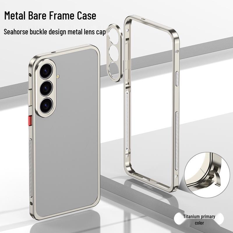 Samsung S26 Ultra Cooling Frame Case with Metal Buckle and Lens for S25U & S24