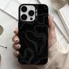 L-Luxury Carbon Fiber Pattern Cool  Phone Case For iPhone17,16,15,14,13,12,11 Plus,Pro Max Black Candy silver phone case