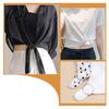 Waist Tightening Buckle Shirt Ties Clips for Women, Multifunctional Scarf Ring And Slides, T-Shirt Tightener Cincher French Style Knot Clip