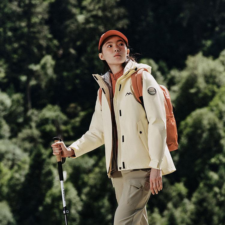 Skechers Cube Series Three-In-One Warm Down Liner Waterproof Windproof Wear-Resistant Outdoor Sports Hiking Travel Commuting Jacket L424W169-02ZL