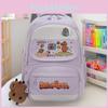 Capybara Cartoon School Backpack With Multi Layer Storage And Padded Shoulder Straps For Teens