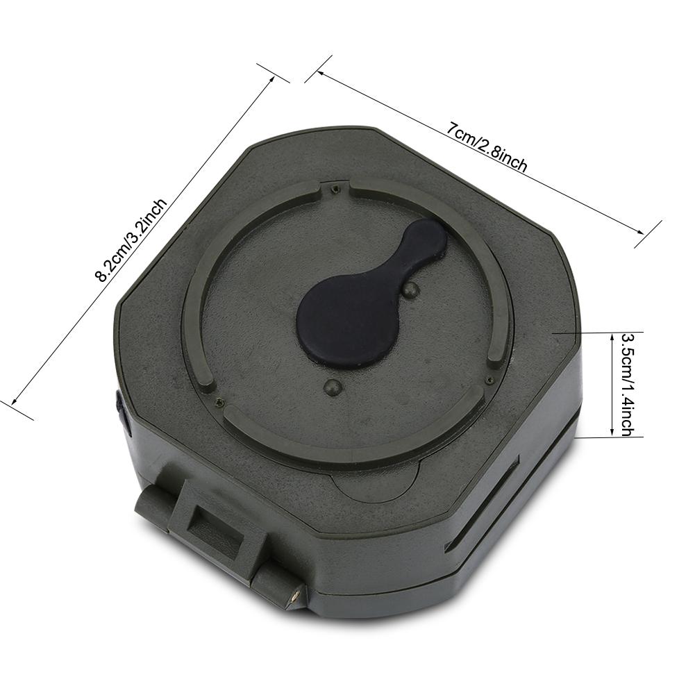 Tragbarer Hochpräzisions-Militärkompass Outdoor-Survival Camping Wanderausrüstung