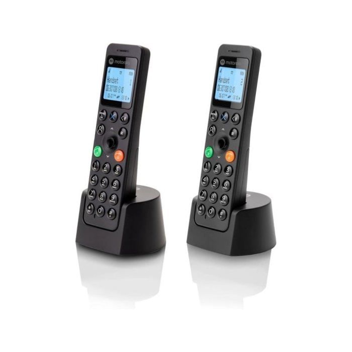 MOTOROLA DOT202 Teléfono DECT DUO Negro