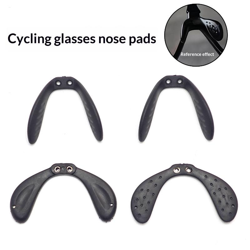 1 Pezzo Nasello per Occhiali da Ciclismo per Occhiali Sportivi da Esterno Clip Nera Regolabile Supporto Nasale Comodo Antiscivolo Vestibilità Universale
