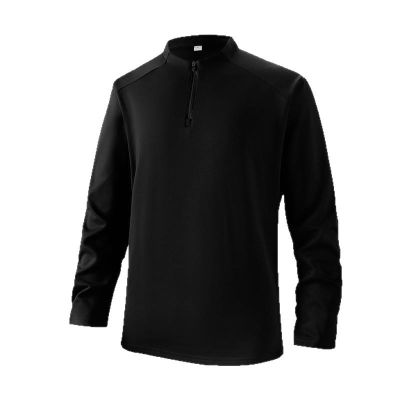 Women's Half-Zip Fleece Pullover - Warm, Long-Sleeved Sports Sweatshirt with Stand-Up Collar
