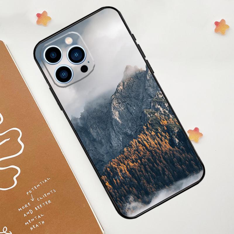 Beautiful Mountain Forest Nature Case For iPhone 11 12 13 14 15 16 Pro Max 15 16 Plus 13 12 Mini X XS XR Cover