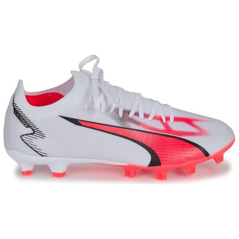 Puma Ultra Match Comfortable Ag Fg Durable Football Shoes Men Football Shoes White Orange 107347-01