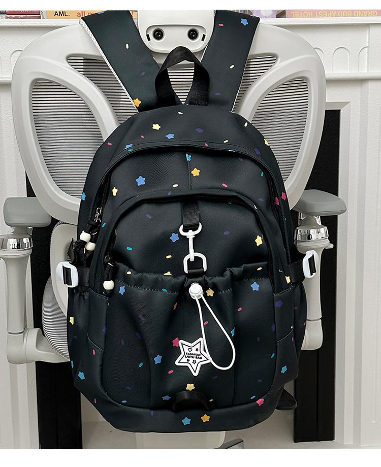 Schoolbag Japanese Ins Style High Value Backpack Junior High School Student Schoolbag Casual Small Fresh Star Multi-compartment Backpack