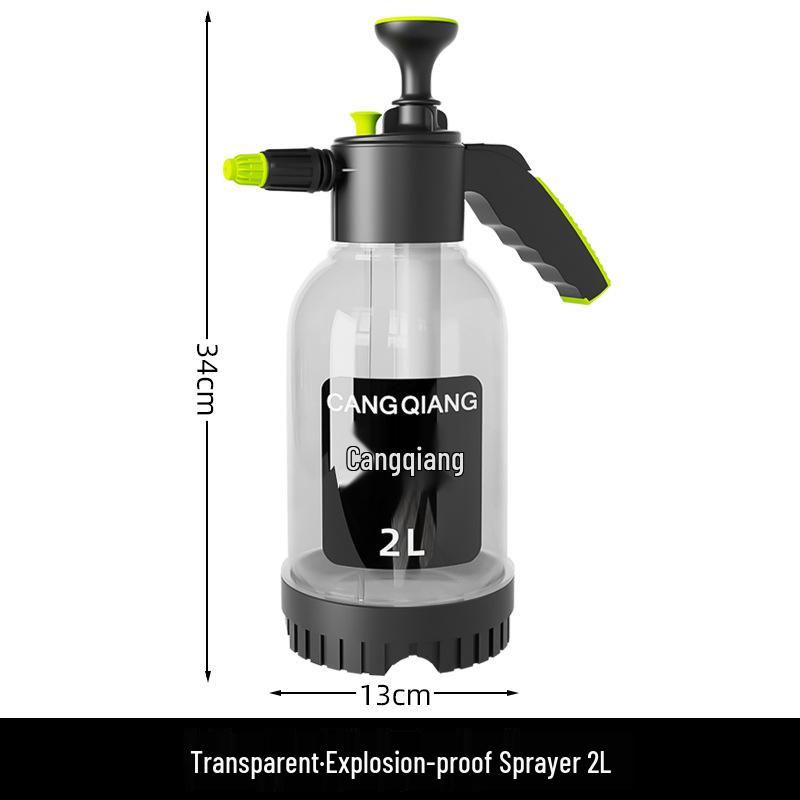 3L High-Capacity Watering Can with Manual Pump Sprayer for Home Use