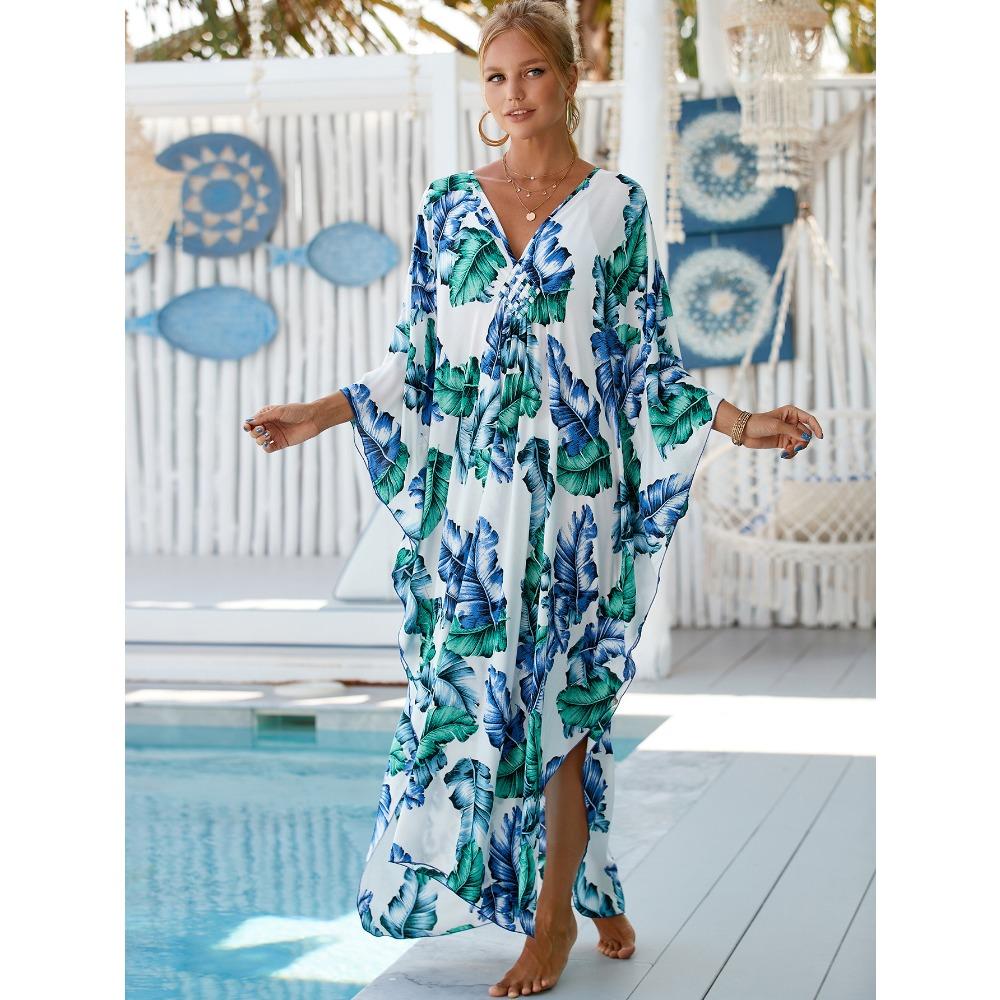Women's Loose Plus Size Beach Cover Dress
