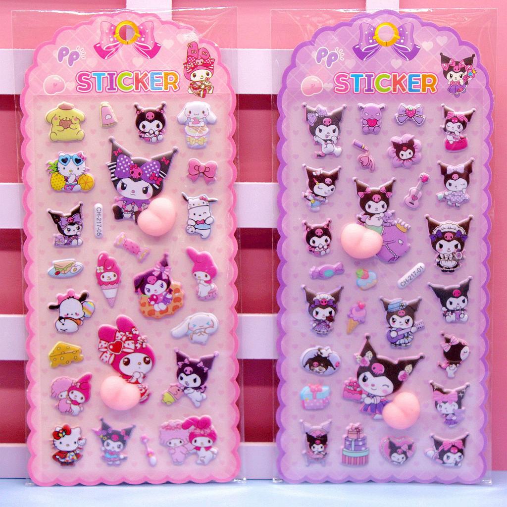 2026 New 36pcs Tanned TK Bubble Sticker Children Cartoon 3D Fart Peach Sticker Refrigerator DIY Mobile Phone Case Sticker toy