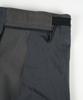 BIRBANTE Twill Belted Set-Up Slacks - Gray