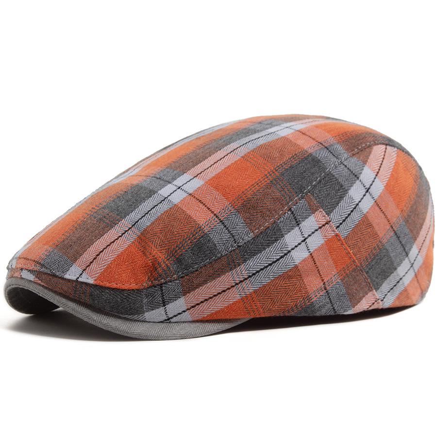 Spring/Summer Plaid Retro Beret Hat - Unisex Casual British Style Flat Cap