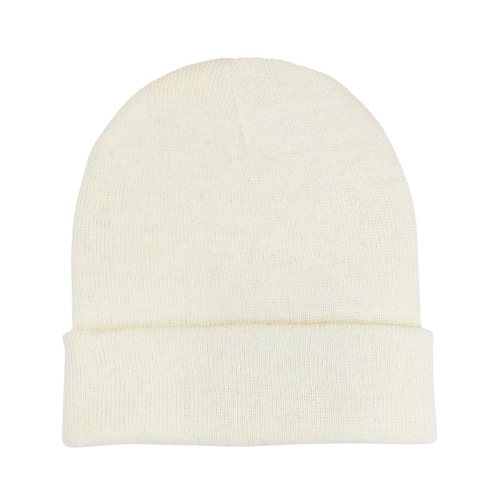Custom Plain Knit Beanie Soft Winter Hat with 58 Colors Ready Stock Embroidery Logo