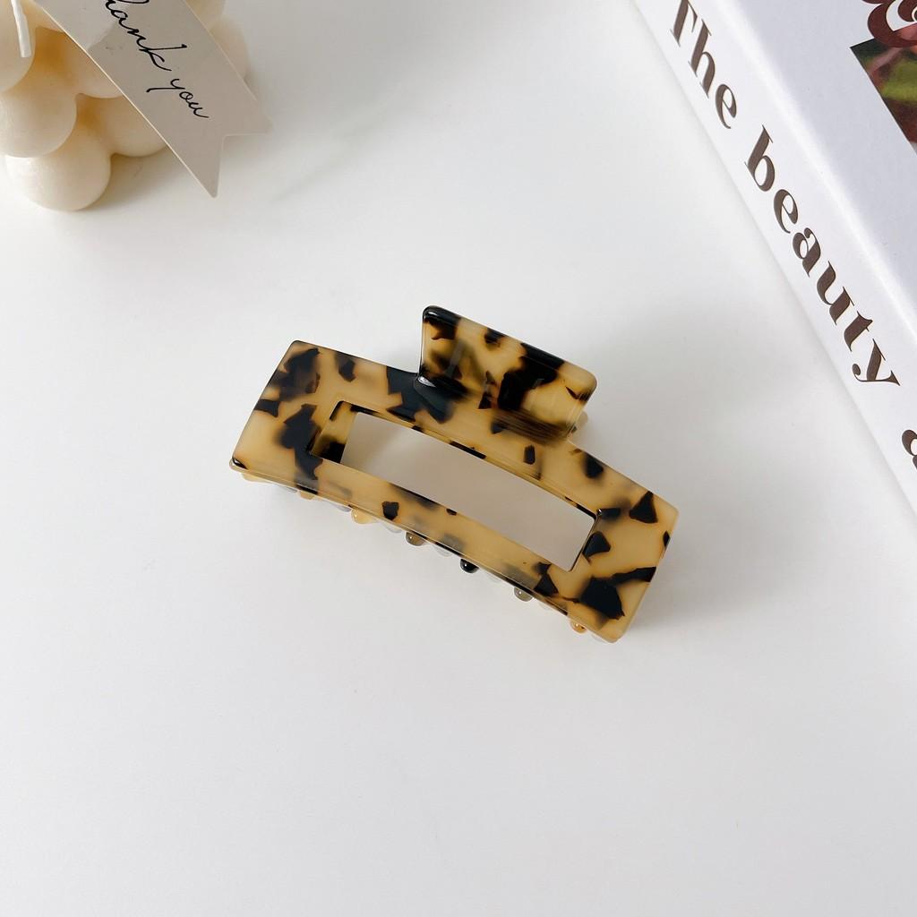 Handmade Acetate Hair Claw Clip Stylish Square Hair Accessory For Teens And Girls
