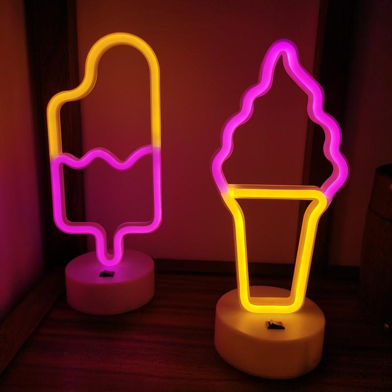Luz de Mesa LED Neon para E-Sports e Decoração de Quarto