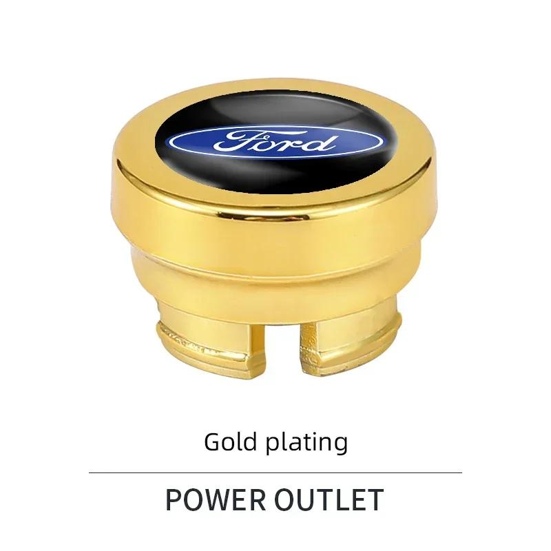 Autoaufkleber 2026 Ford Neu 2025 Heißes Auto Zigarettenanzünderabdeckung Staubschutz Zubehör Für Ford S MAX Ranger Focus Fiesta Mondeo