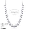 Yin Baichuan S925 Sterling Silver Moissanite Necklace - High-End Luxury European & American Style.