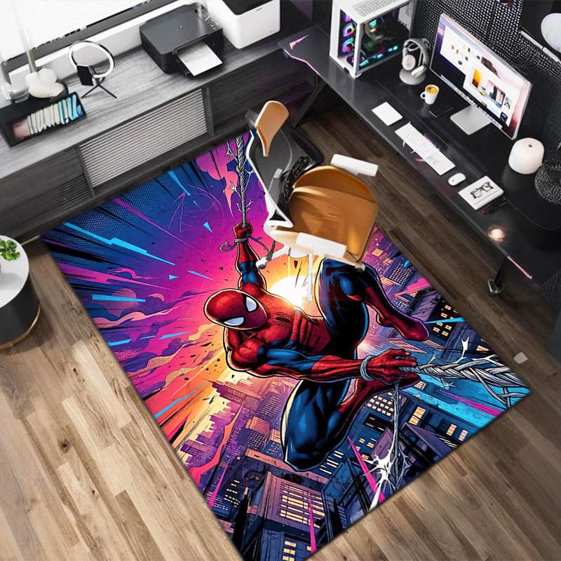 1PC Spider-Man Rug - home decoration Carpet For Living Room Bedroom Flooring Computer Chair Area Rug