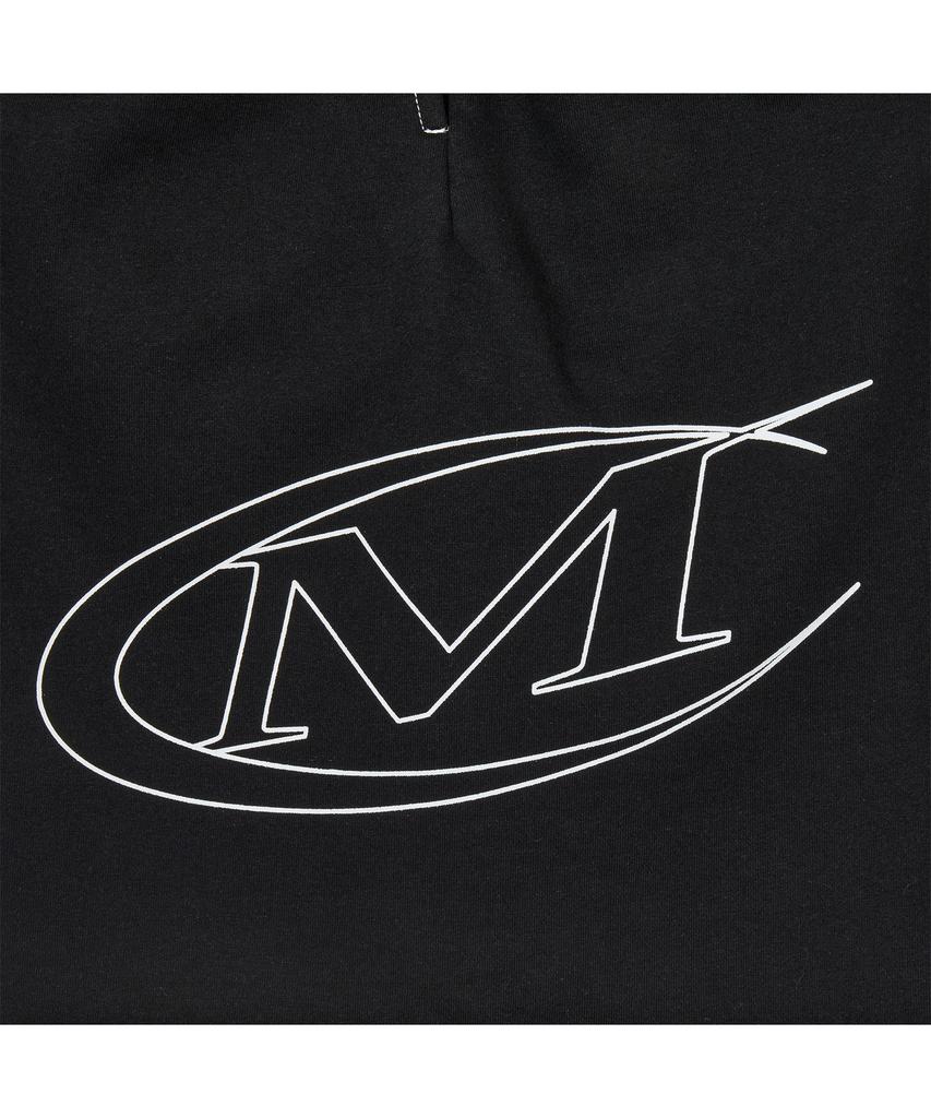 Mihag Stroke Logo Stitch Bermuda Shorts (Black)