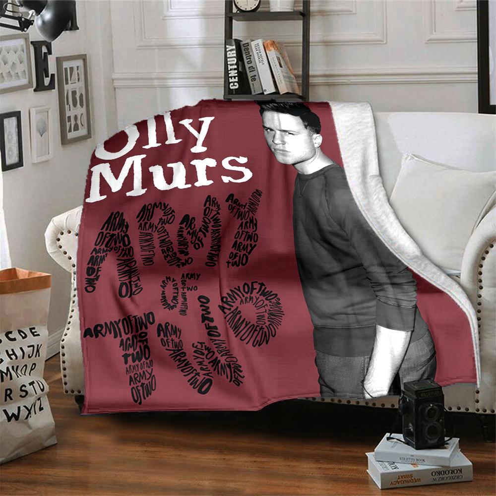 Olly Murs Theme Printed Blanket - Perfect for Couch, Bed, Travel & Outdoor Use | Machine Washable, Cozy & Durable.