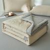 New Japanese Simple Style Solid Color Comfortable Home By Class A Double-layer Yarn Good Product Soybean Summer Cool Quilt