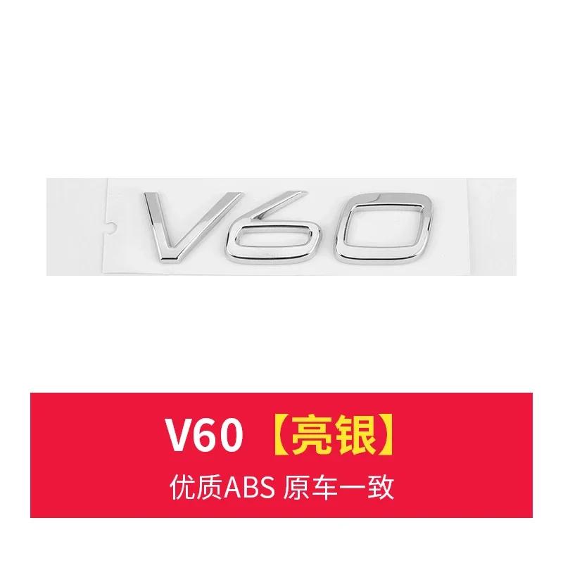 3D Chrome ABS Car Letters For Volvo XC60 XC90 S60 S80 S60L V40 V60 T5 T6 AWD Emblem Badge Logo Sticker Trunk Accessories