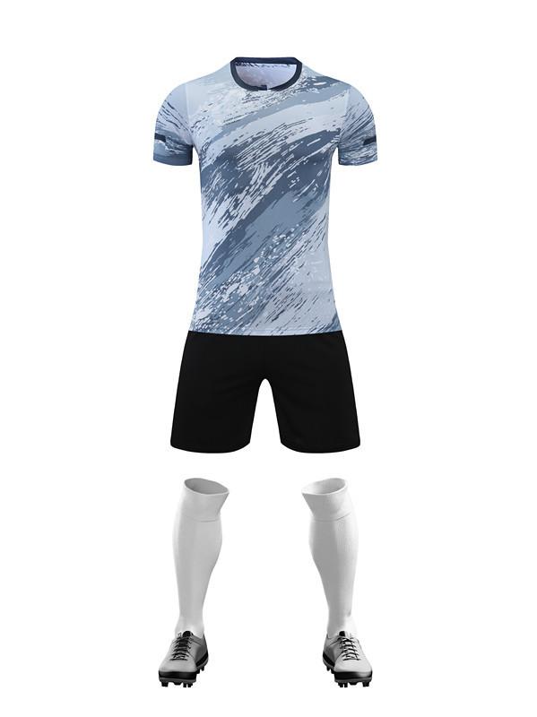 Short Sleeve Football Suit Men's and Women's Adults Children's Breathable Quick-Drying Training Sports Suit Football Suit