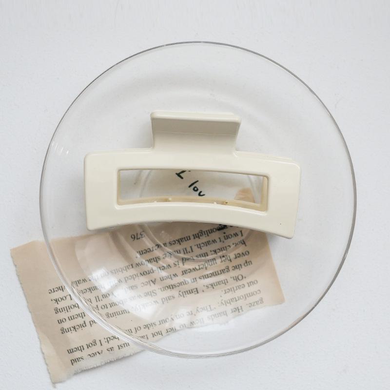 Elegant Square Geometric Hair Clip for Women s Updos - Shiny Claw Clip