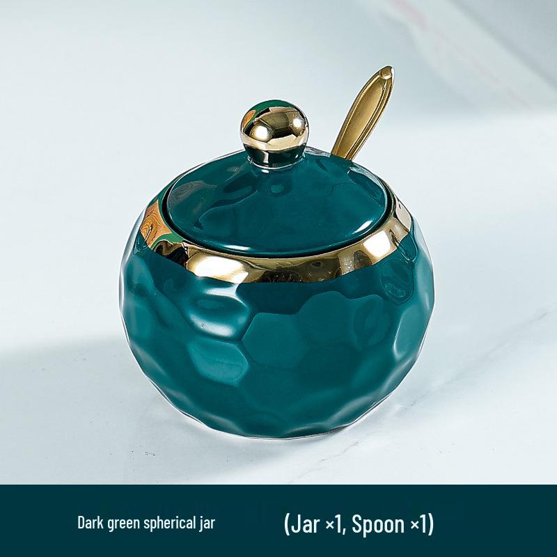 

Скандинавский керамический набор для приправ: Роскошная бутылка для соевого соуса, банки для соли и глутамата натрия для кухни Metal